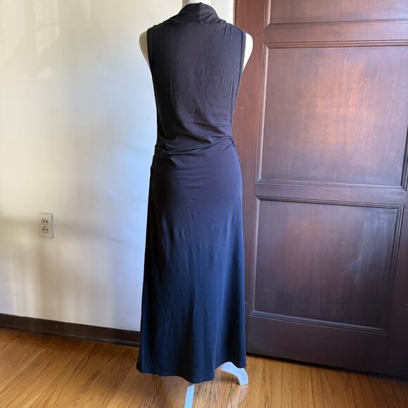 Y2K Vintage JEAN'S PAUL GAULTIER | Black Cowl Neck Bling Midi Dress | Small - Picture 10 of 10